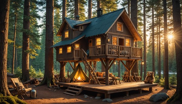 Réalisez le rêve de votre enfant : camper dans une cabane dans les arbres