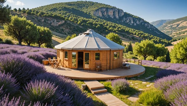 Quelle est l'expérience proposée par un chalet avec spa dans la Drôme, un type de camping insolite ?