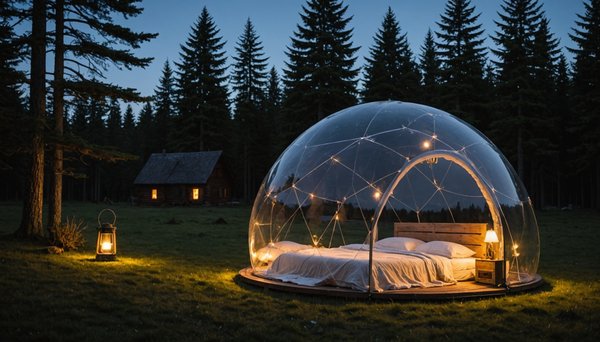 Camping insolite: Des nuits inoubliables dans une bulle transparente sous les étoiles