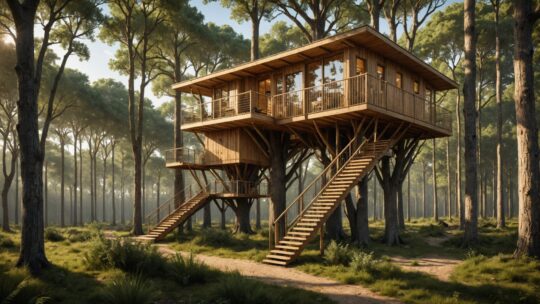 Comment les cabanes dans les arbres en Gironde sont aménagées pour être le plus écologique possible ?